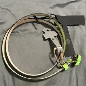 RARE! NEW Versace Belt women’s La Medusa leather Neon skinny belt NWT 100/40 Versace | Accessories | Rare New Versace Belt Womens La  main image 3
